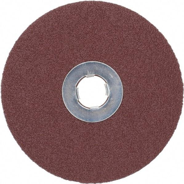 3M - 5" Diam 5/8-11 Threaded Hole 80 Grit Fiber Disc - Medium Grade, Ceramic, 12,000 Max RPM, Series 982C - Caliber Tooling