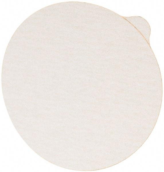 3M - 6" Diam, 220 Grit Aluminum Oxide Adhesive PSA Disc - Very Fine Grade, White, C Weighted Backing, Flexible, 10,000 Max RPM, Use with Random Orbital Sanders - Caliber Tooling