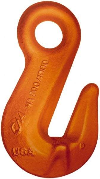 CM - Chain Grade 100, 15,000 Lbs. Load Limit Eye Cradle Grab Hook - 0.59 Inch Hook Throat, 4.22 Inch Reach, 1.03 Inch Eye Inside Diameter, 1/2 Inch Chain Diameter, 6.36 Inch Overall Length, 0.63 Inch Eye Thickness - Caliber Tooling