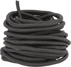 Techflex - Black Braided Cable Sleeve - 75' Coil Length, -103 to 257°F - Caliber Tooling