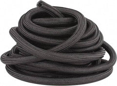 Techflex - Black Braided Cable Sleeve - 50' Coil Length, -103 to 257°F - Caliber Tooling