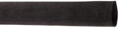 Techflex - 3.66" ID Black Woven Sleeving for Hoses - 50' Long, -50 to 248°F - Caliber Tooling