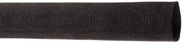 Techflex - 1-1/4" ID Black Woven Sleeving for Hoses - 50' Long, -50 to 248°F - Caliber Tooling