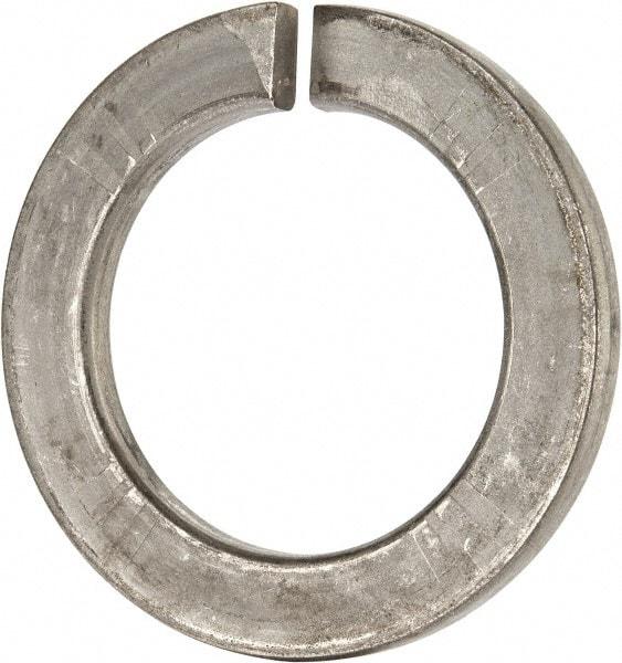 Value Collection - M48, 49mm ID, 75mm OD, 7mm Thick Split Lock Washer - 316 Austenitic Grade A4 Stainless Steel, Uncoated, 49mm Min ID, 50.5mm Max ID, 75mm Max OD - Caliber Tooling