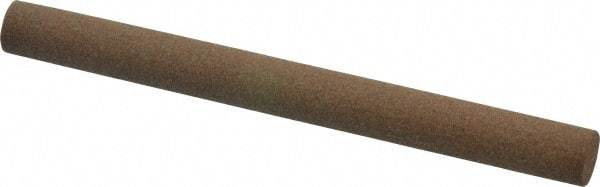 Made in USA - 4" Long x 3/8" Diam x 3/8" Thick, Aluminum Oxide Sharpening Stone - Round, Medium Grade - Caliber Tooling