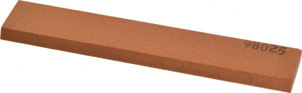 Made in USA - 5" Long x 1" Wide x 3/16" Thick, Aluminum Oxide Sharpening Stone - Rectangle, Fine Grade - Caliber Tooling