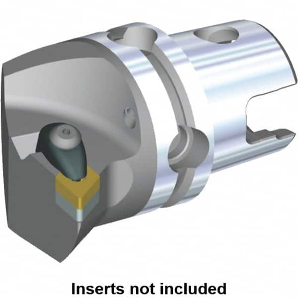 Kennametal - Left Hand Cut, Size KM40, DN.. Insert Compatiblity, Internal or External Modular Turning & Profiling Cutting Unit Head - 27mm Ctr to Cutting Edge, 45mm Head Length, Through Coolant, Series Kenclamp - Caliber Tooling