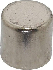 Mag-Mate - 3/8" Diam x 3/8" High Neodymium Rare Earth Magnet - 5.7 Lb Max Capacity, 200°F Max, Nickel Plated - Caliber Tooling