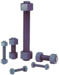 Dan-Loc Bolt & Gasket - 1-8 8-1/2" OAL Fully Threaded Stud - Alloy Steel, Plain Finish - Caliber Tooling