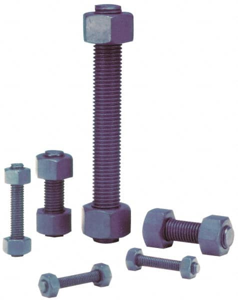 Dan-Loc Bolt & Gasket - 1-1/4 - 8 6" OAL Fully Threaded Stud - Alloy Steel, Plain Finish - Caliber Tooling