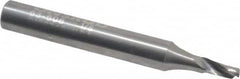 Onsrud - 1/8" Cutting Diam x 1/4" Length of Cut, 1 Flute, Upcut Spiral Router Bit - Uncoated, Right Hand Cut, Solid Carbide, 2" OAL x 1/4" Shank Diam, Single Edge, 22° Helix Angle - Caliber Tooling