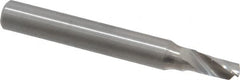 Onsrud - 3/16" Cutting Diam x 3/8" Length of Cut, 1 Flute, Upcut Spiral Router Bit - Uncoated, Right Hand Cut, Solid Carbide, 2" OAL x 1/4" Shank Diam, Single Edge, 22° Helix Angle - Caliber Tooling