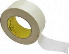 3M - 60 Yd Long x 2" Wide, Series 361, White Silicone Glass Cloth Tape - 7.5 mil Thick, 182 Lb/In Tensile Strength - Caliber Tooling