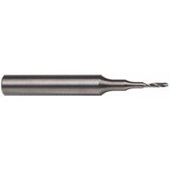 Spiral Router Bit: 0.375″ Dia, 1.625″ LOC, 3/8″ Shank Dia, Upcut 3-1/2″ OAL, Uncoated