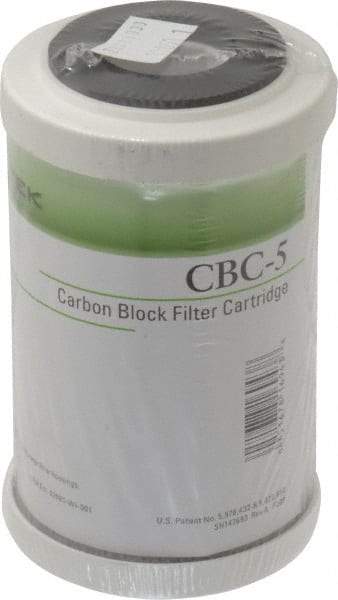 Pentair - 2-7/8" OD, 0.5µ, Carbon Briquette Giardia & Cryptosporidium Reduction Cartridge Filter - 4-7/8" Long, Reduces Tastes, Odors & Sediments - Caliber Tooling