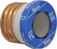 Cooper Bussmann - 125 VAC, 15 Amp, Time Delay Plug Fuse - 2.38" OAL, 10 (RMS Symmetrical) kA Rating, 2-1/4" Diam - Caliber Tooling