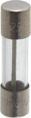 Cooper Bussmann - 125 VAC, 32 VDC, 25 Amp, Fast-Acting Miniature Glass Fuse - 25.4mm OAL, 1/4" Diam - Caliber Tooling