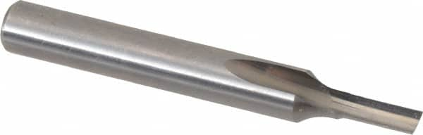 Onsrud - 1/8" Diam, 1/4" Shank Diam, 5/16" Length of Cut, 1 Flute Single Edge Straight Router Bit - 2" Overall Length, Right Hand Cut, Solid Carbide - Caliber Tooling