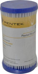 Pentair - 2-5/8" OD, 30µ, Non-Woven Polyester Pleated Cartridge Filter - 4-7/8" Long, Reduces Sediments - Caliber Tooling