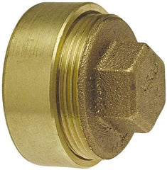 NIBCO - 4 x 3", Cast Copper Drain, Waste & Vent Pipe Flush Cleanout - Ftg x CO with Plug - Caliber Tooling