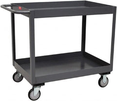 Jamco - 1,200 Lb Capacity, 36" Wide x 18" Long x 39" High Deep Shelf Cart - 2 Shelf, Steel - Caliber Tooling