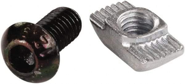 80/20 Inc. - Open Shelving Button Head Socket Cap Screw - 12mm Long, Use with 10/25 Series - Caliber Tooling