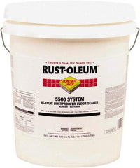 Rust-Oleum - 5 Gal Can Satin Clear Floor Coating - 150 to 300 Sq Ft/Gal Coverage, 37 g/L VOC Content - Caliber Tooling