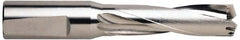 Guhring - 35 to 37.5mm Diam, 3xD, 114mm Max Depth, 1-1/4" Shank Diam, 154mm Flute, 218mm OAL, Replaceable Tip Drill - RT 800 WP Insert, 6.1 Seat Size, Series 5242 - Caliber Tooling