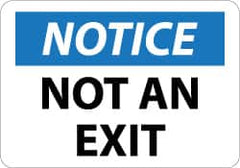 NMC - Notice - Not An Exit, Aluminum Exit Sign - 14" Wide x 10" High - Caliber Tooling