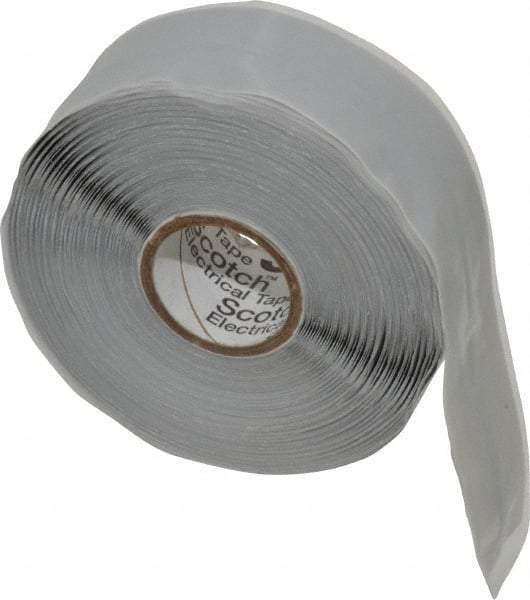 3M - 1" x 30', Gray Silicone Electrical Tape - Series 70HDT, 20 mil Thick, 600 V/mil Dielectric Strength - Caliber Tooling