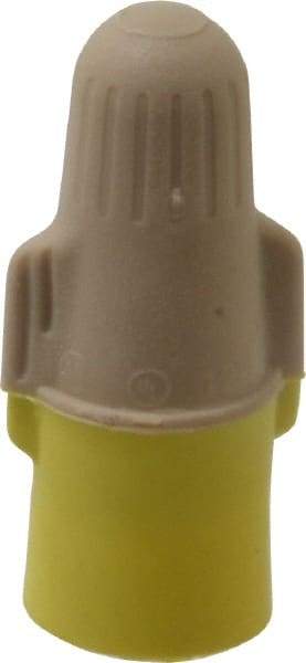 3M - 2, 22 to 3, 12 AWG, 600 Volt, Flame Retardant, Wing Twist on Wire Connector - Tan & Yellow, 221°F - Caliber Tooling