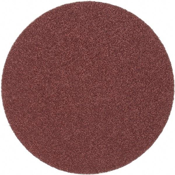 Merit Abrasives - 6" Diam, 36 Grit Aluminum Oxide Adhesive PSA Disc - Very Coarse, Black, Cloth Backing, Flexible - Caliber Tooling