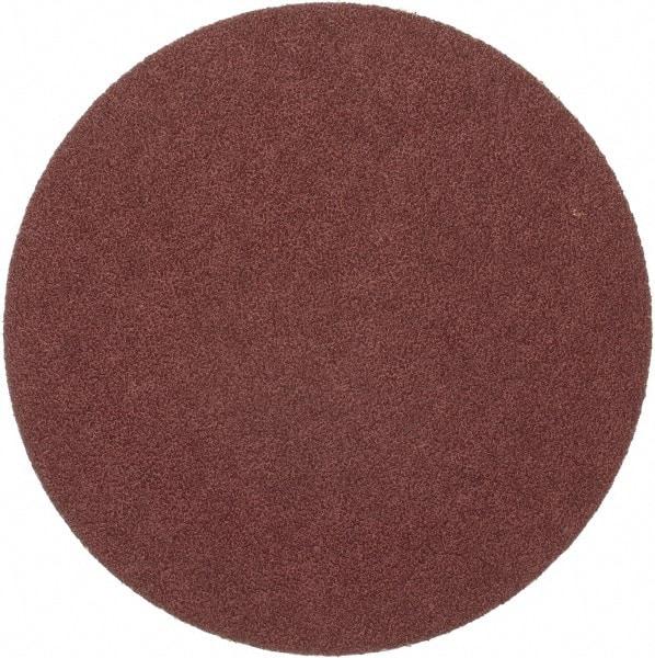 Merit Abrasives - 8" Diam, 36 Grit Aluminum Oxide Adhesive PSA Disc - Very Coarse, Black, Cloth Backing, Flexible - Caliber Tooling