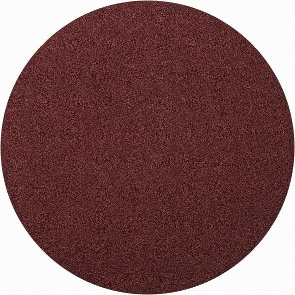 Merit Abrasives - 8" Diam, 50 Grit Aluminum Oxide Adhesive PSA Disc - Coarse Grade, Black, Cloth Backing, Flexible - Caliber Tooling