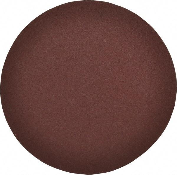 Merit Abrasives - 8" Diam, 100 Grit Aluminum Oxide Adhesive PSA Disc - Medium Grade, Black, Cloth Backing, Flexible - Caliber Tooling