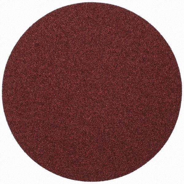 Merit Abrasives - 9" Diam, 36 Grit Aluminum Oxide Adhesive PSA Disc - Very Coarse, Black, Cloth Backing, Flexible - Caliber Tooling