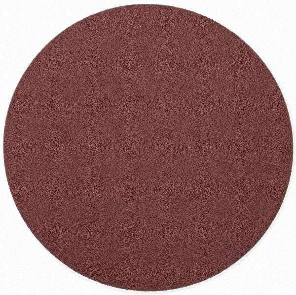 Merit Abrasives - 9" Diam, 40 Grit Aluminum Oxide Adhesive PSA Disc - Very Coarse, Black, Cloth Backing, Flexible - Caliber Tooling