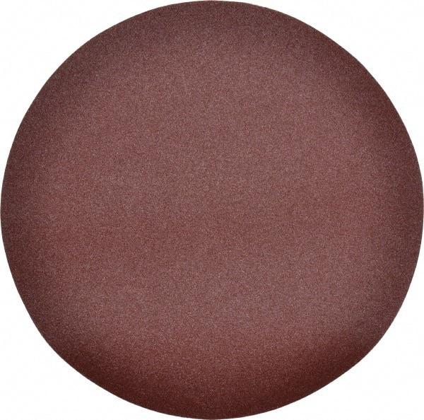 Merit Abrasives - 12" Diam, 180 Grit Aluminum Oxide Adhesive PSA Disc - Fine Grade, Black, Cloth Backing, Flexible, Use with Stationary Disc Sanders - Caliber Tooling