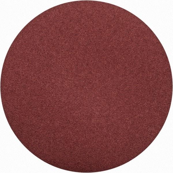 Merit Abrasives - 15" Diam, 50 Grit Aluminum Oxide Adhesive PSA Disc - Coarse Grade, Black, Cloth Backing, Flexible, Use with Stationary Disc Sanders - Caliber Tooling