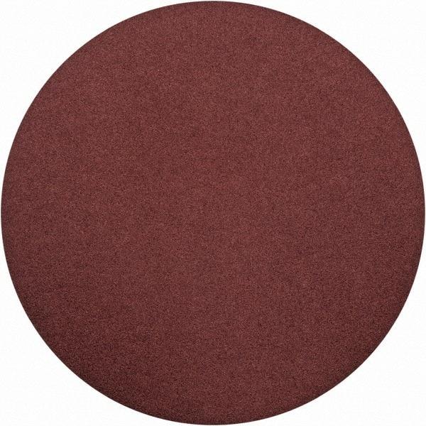 Merit Abrasives - 15" Diam, 80 Grit Aluminum Oxide Adhesive PSA Disc - Coarse Grade, Black, Cloth Backing, Flexible, Use with Stationary Disc Sanders - Caliber Tooling