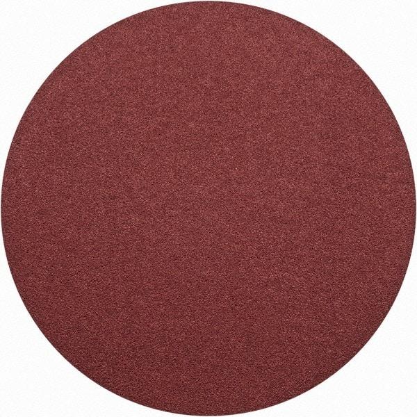 Merit Abrasives - 16" Diam, 50 Grit Aluminum Oxide Adhesive PSA Disc - Coarse Grade, Black, Cloth Backing, Flexible, Use with Stationary Disc Sanders - Caliber Tooling