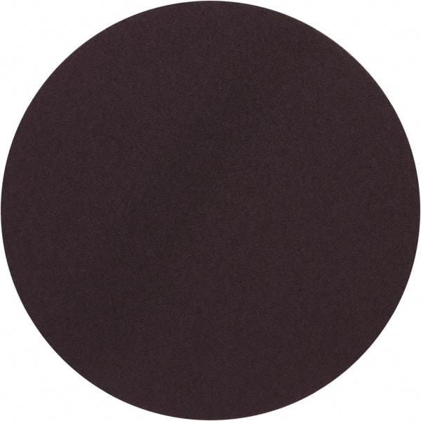 Merit Abrasives - 20" Diam, 36 Grit Aluminum Oxide Adhesive PSA Disc - Very Coarse, Black, Cloth Backing, Flexible - Caliber Tooling