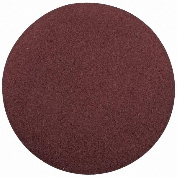 Merit Abrasives - 20" Diam, 100 Grit Aluminum Oxide Adhesive PSA Disc - Medium Grade, Black, Cloth Backing, Flexible, Use with Stationary Disc Sanders - Caliber Tooling