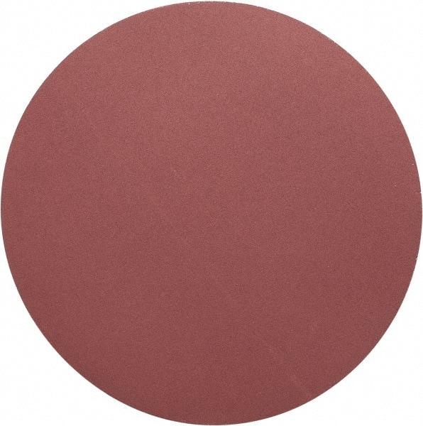 Merit Abrasives - 20" Diam, 120 Grit Aluminum Oxide Adhesive PSA Disc - Medium Grade, Black, Cloth Backing, Flexible, Use with Stationary Disc Sanders - Caliber Tooling