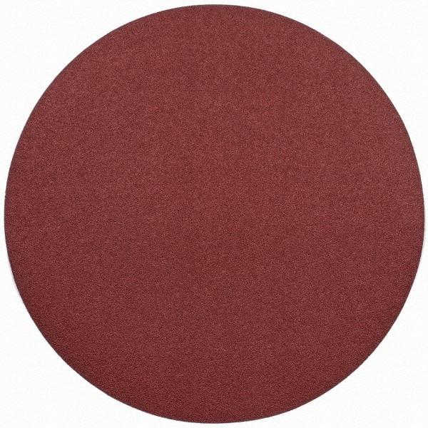 Merit Abrasives - 24" Diam, 50 Grit Aluminum Oxide Adhesive PSA Disc - Coarse Grade, Black, Cloth Backing, Flexible, Use with Stationary Disc Sanders - Caliber Tooling