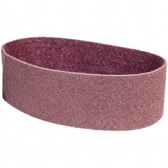 Merit Abrasives - 4" Wide x 36" OAL, Aluminum Oxide Abrasive Belt - Aluminum Oxide, Medium, Nonwoven - Caliber Tooling