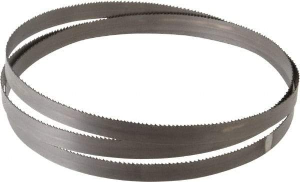 Starrett - 10 to 14 TPI, 5' 5" Long x 1/2" Wide x 0.025" Thick, Welded Band Saw Blade - Bi-Metal, Toothed Edge, Raker Tooth Set, Contour Cutting - Caliber Tooling