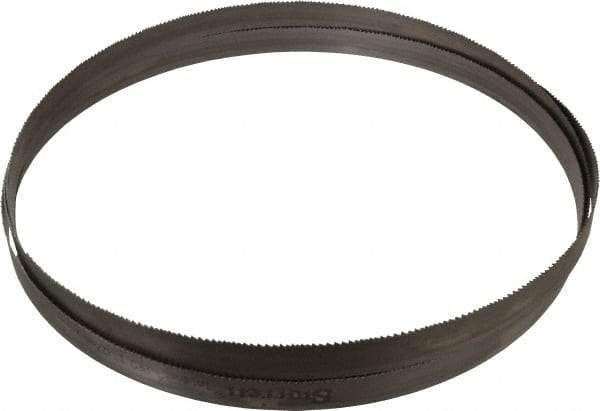 Starrett - 6 to 10 TPI, 13' 3" Long x 1" Wide x 0.035" Thick, Welded Band Saw Blade - Bi-Metal, Toothed Edge, Raker Tooth Set, Contour Cutting - Caliber Tooling