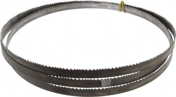 Starrett - 4 to 6 TPI, 10' 6" Long x 3/4" Wide x 0.035" Thick, Welded Band Saw Blade - Bi-Metal, Toothed Edge, Raker Tooth Set, Contour Cutting - Caliber Tooling