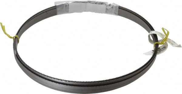 Starrett - 10 TPI, 14' 6" Long x 1/2" Wide x 0.035" Thick, Welded Band Saw Blade - Bi-Metal, Toothed Edge, Raker Tooth Set, Contour Cutting - Caliber Tooling